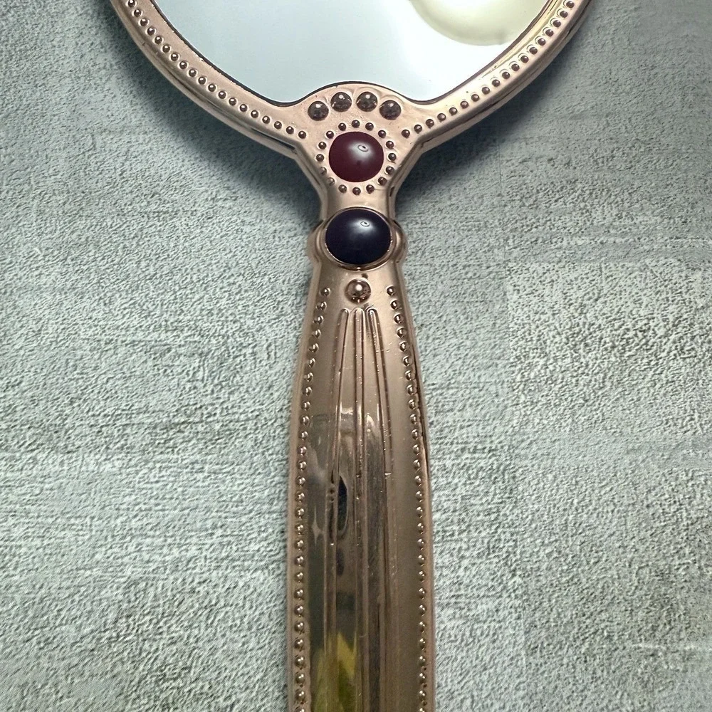 NWOB Besame Cosmetics Sleeping Beauty Collection Rose Gold Royal Vanity Mirror